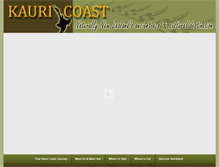 Tablet Screenshot of kauricoast.com